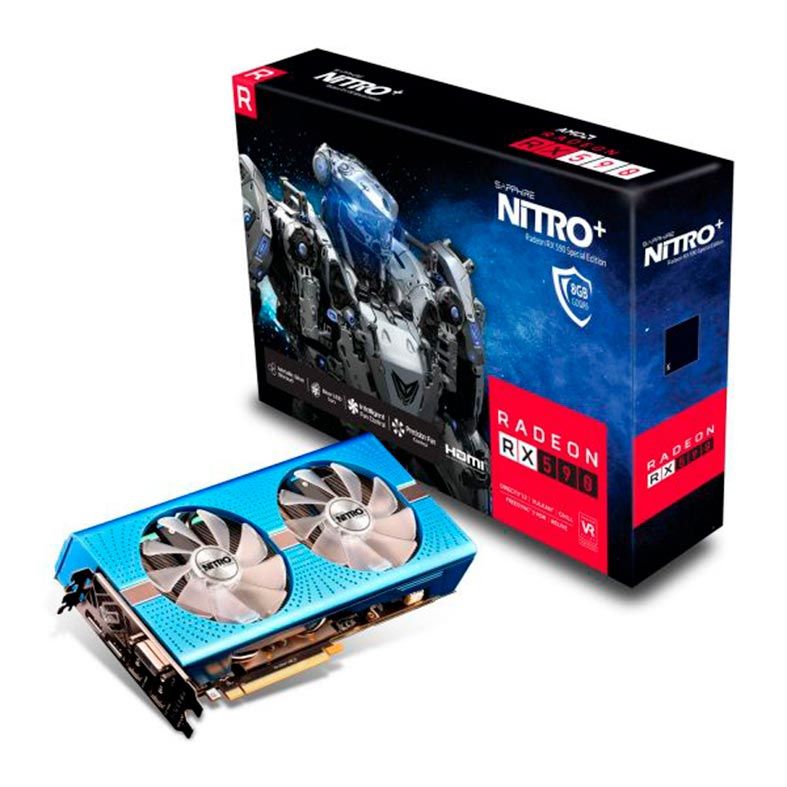 Placa de Video Sapphire Radeon RX 590 8GB GDDR5 Nitro+ 256-bit, 11289-01-20G