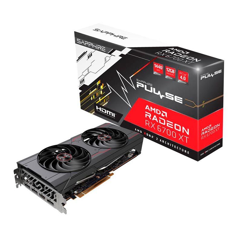 Placa de Video Sapphire Pulse Radeon RX 6700 XT 12GB GDDR6 192-bit, 11306-02-20G