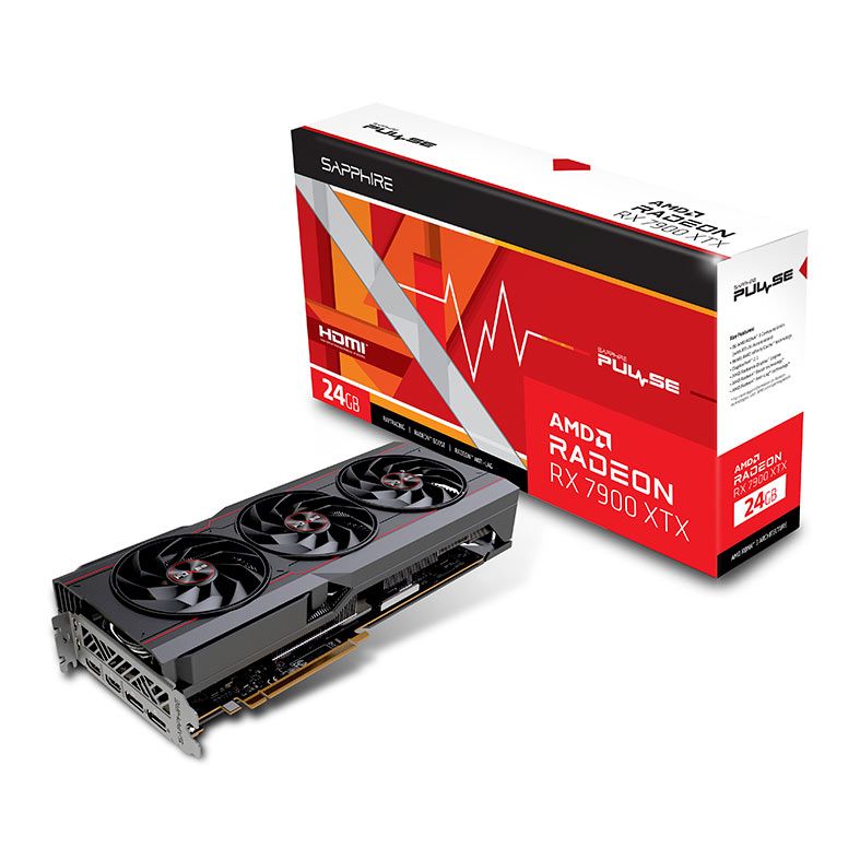 Placa de Video Sapphire Radeon RX 7900 XTX Pulse, 24GB, GDDR6, 384-bit, 11322-02-20G