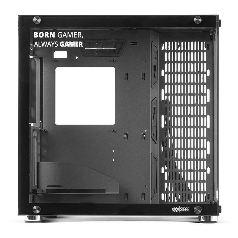 Gabinete Gamer DT3 Sports Hyperspace Rainbow Six Siege Lateral/Frontal Vidro Temp Preto/Amarelo, 11346-6
