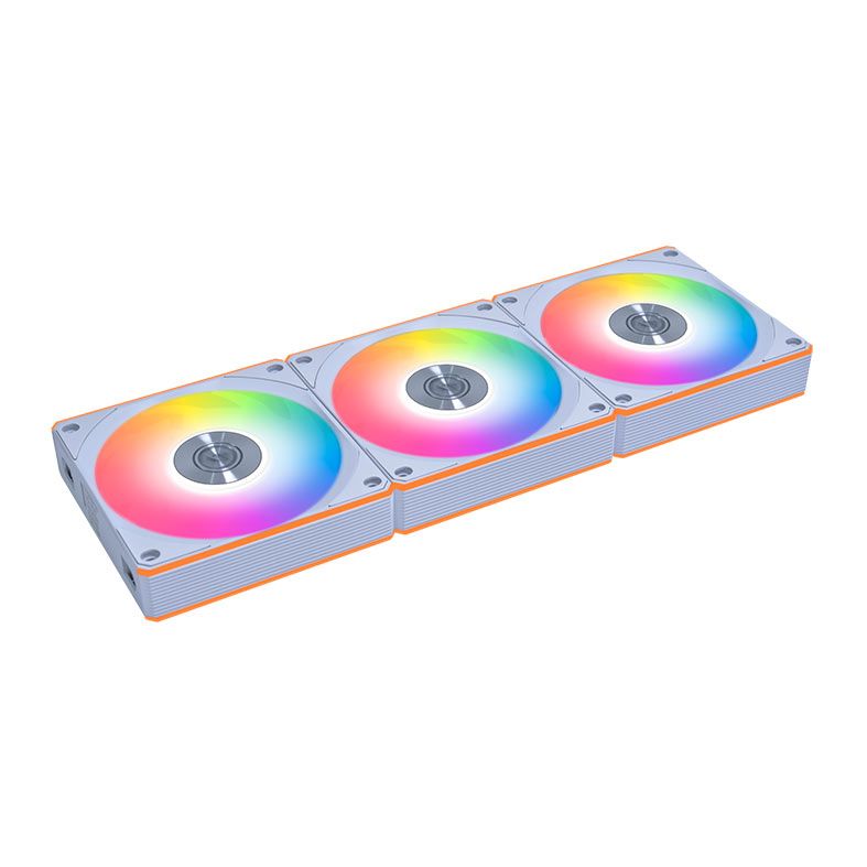 Kit Ventoinhas Lian Li Uni Fan CL, ARGB, Wireless, 3x120mm, Reverse Blade, Branco, 12RCL1W3W