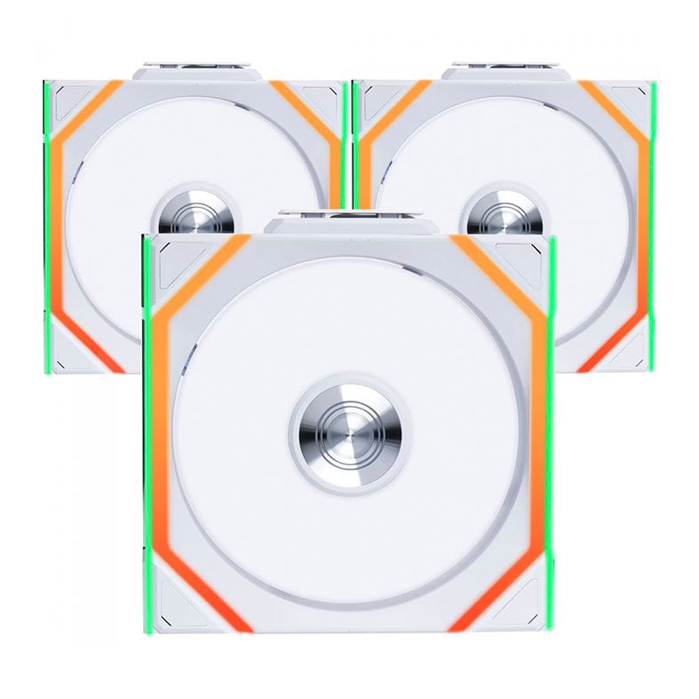 Kit Ventoinhas Lian Li Uni Fan SL Wireless, ARGB, 3x120mm, Branco, 12SL1W3W
