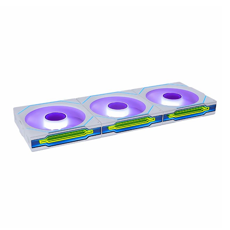 Kit Ventoinhas Lian Li Uni Fan SL Infinity Wireless, RGB, 3x120mm, Branco, 12SLIN1W3W