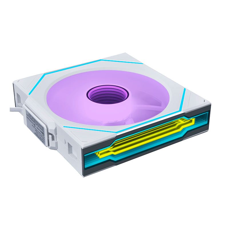 Kit Ventoinhas Lian Li Uni Fan SL Infinity Wireless, RGB, 3x120mm, Branco, 12SLIN1W3W