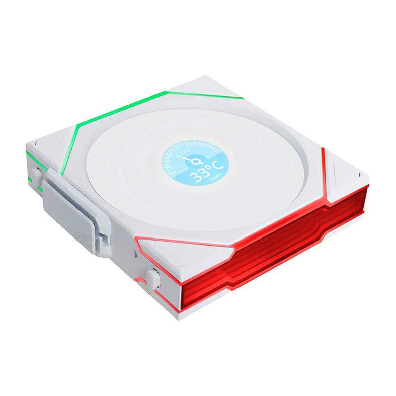 Kit Ventoinhas Lian Li Uni Fan TL Wireless LCD, ARGB, 3x120mm, Branco, 12TLLCD1W3W