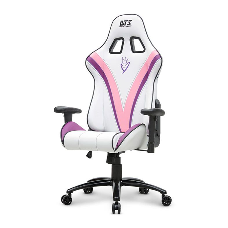 Cadeira Gamer DT3 Girl Power, Branco, Rosa, 13371-5