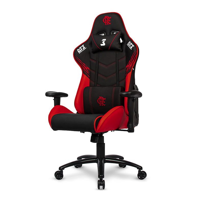 Cadeira Gamer DT3 Elise Flamengo, Preto e Vermelho, 13438-9