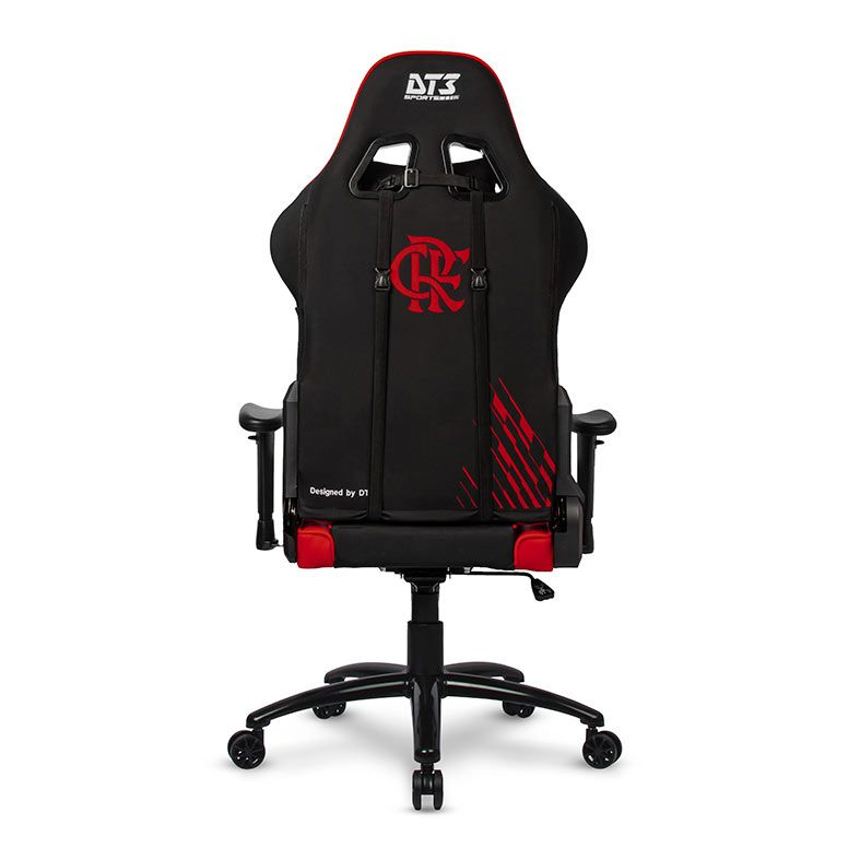 Cadeira Gamer DT3 Elise Flamengo, Preto e Vermelho, 13438-9