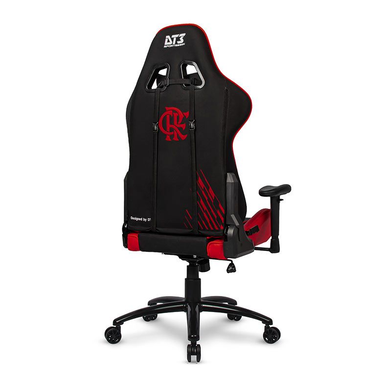 Cadeira Gamer DT3 Elise Flamengo, Preto e Vermelho, 13438-9