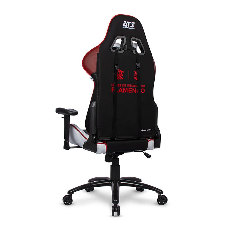 Cadeira Gamer DT3 Elise Flamengo, Branca e Vermelha, 13510-0