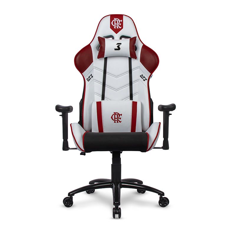Cadeira Gamer DT3 Elise Flamengo, Branca e Vermelha, 13510-0