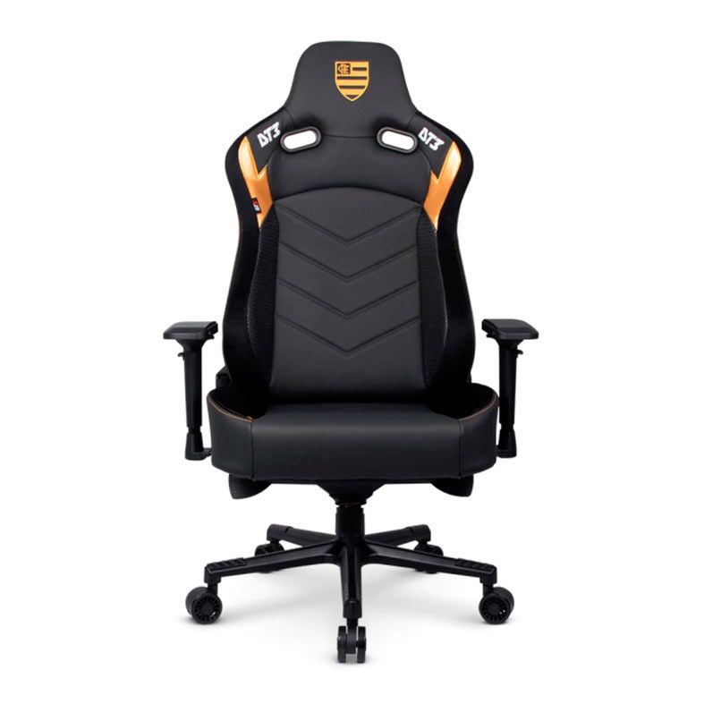 Cadeira Gamer DT3 Rhino Flamengo Gold, Preto e Dourado, 13512-2
