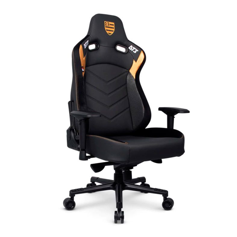 Cadeira Gamer DT3 Rhino Flamengo Gold, Preto e Dourado, 13512-2