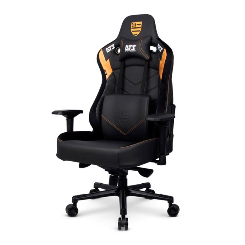 Cadeira Gamer DT3 Rhino Flamengo Gold, Preto e Dourado, 13512-2