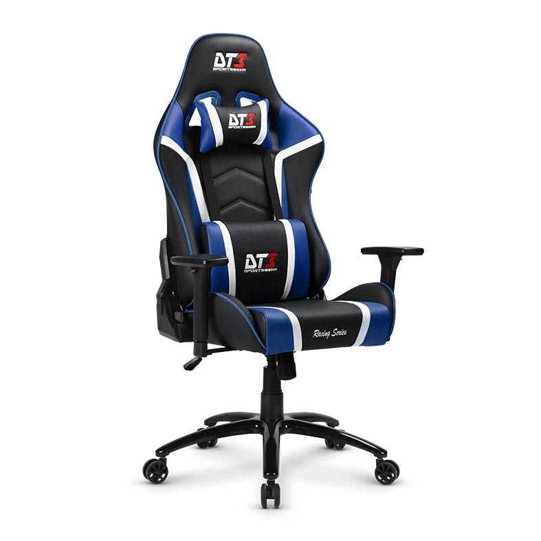 Cadeira Gamer DT3 Modena V2, Preta e Azul, 13785-4
