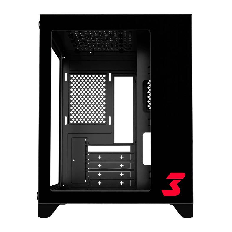 Gabinete DT3 Hyper, Lateral e Frontal de Vidro, Preto, 13872-1