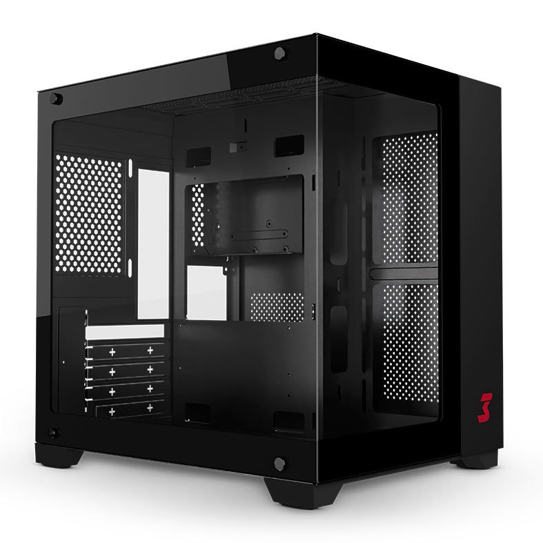 Gabinete Gamer DT3 Hyper View, Lateral e Frontal de Vidro, Preto, 13950-8