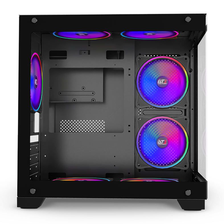 Gabinete Gamer DT3 Hyper View, Lateral e Frontal de Vidro, Preto, 13950-8
