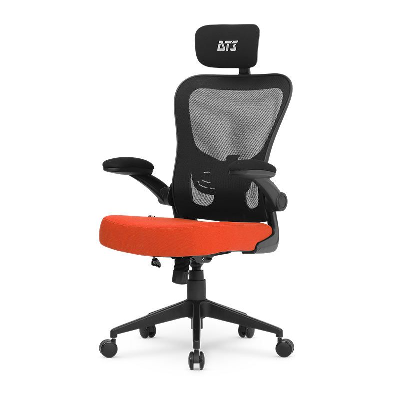 Cadeira Office DT3 Vita Headrest, Preto e Laranja, 14232-2