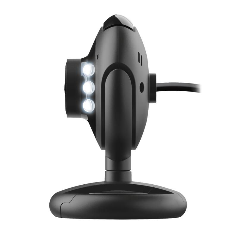 Webcam Trust Spotlight Pro Com Led e Microfone Embutido Preto, 16428