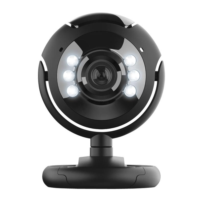 Webcam Trust Spotlight Pro Com Led e Microfone Embutido Preto, 16428
