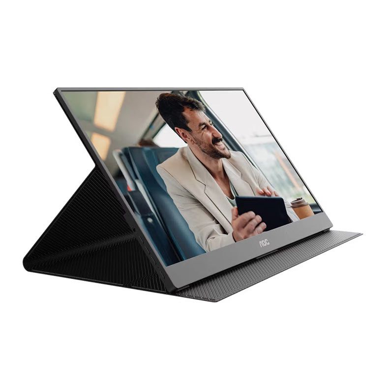 Monitor Portatil Profissional AOC 16T20E2, 15.6 Pol, IPS, FHD, 4ms, 60Hz, Mini HDMI/USB-C, 16T20E2