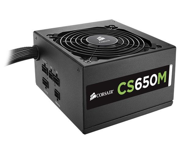 Fonte Corsair 650W CS650M Modular, Certificado 80 Plus Gold, PFC Ativo, CP-9020077-WW - BOX