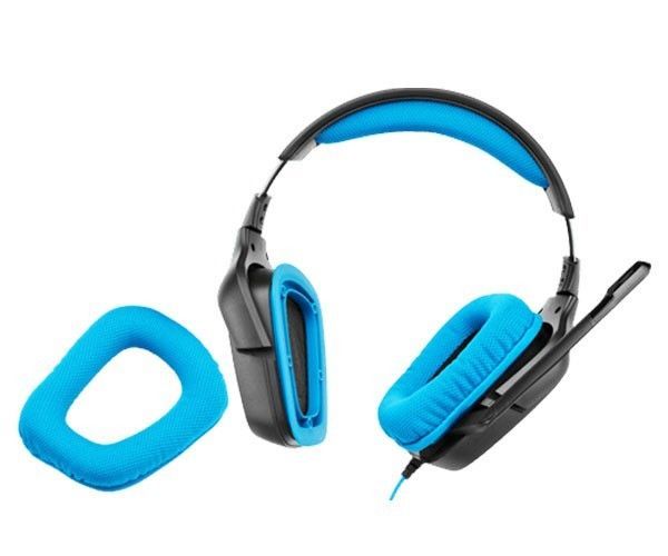 Headset Gamer Logitech G430 7.1 Surround USB Digital Preto/Azul, 981-000536
