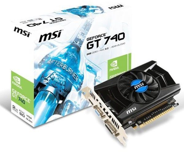 Placa de Vídeo MSI GeForce GT740 2GB DDR3 128Bit, N740-2GD3 - BOX
