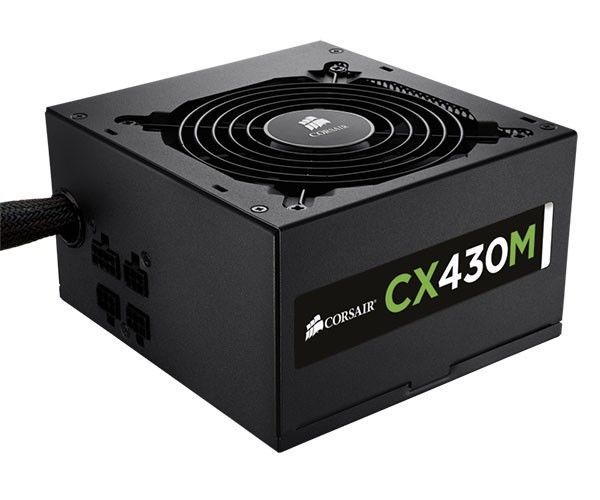 Fonte Corsair 430W Modular CX430M, Certificado 80 Plus Bronze, PFC Ativo, CP-9020058-WW - BOX