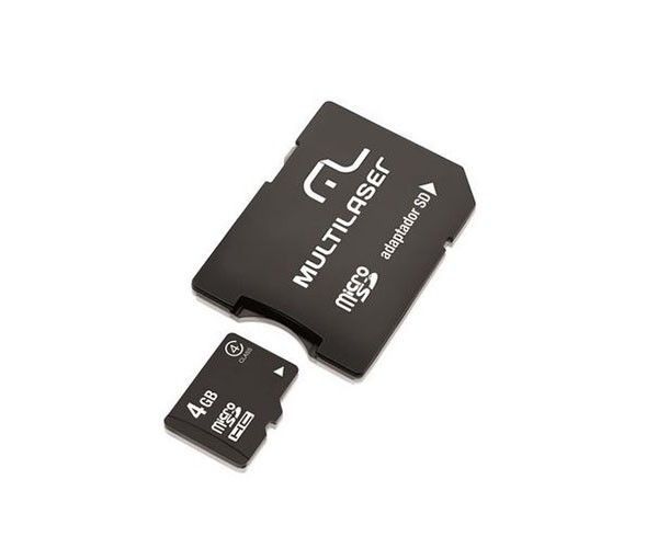 Cartão de memoria Multi 4GB Micro SD + Adaptador, MC456 - BOX