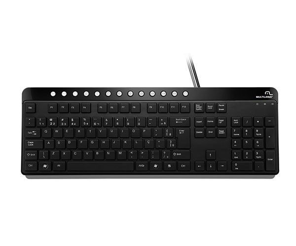Teclado Multi Multimidia Chocolate USB, TC143