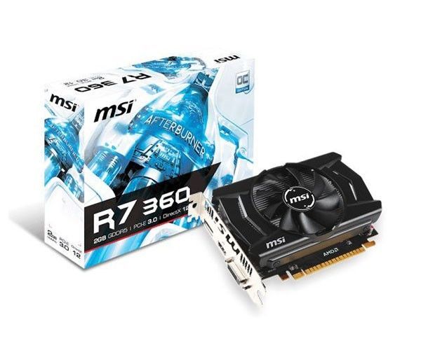 Placa de Video MSI Radeon R7 360 OC 2GB GDDR5 128Bit, R7 360 2GD5 OC - BOX