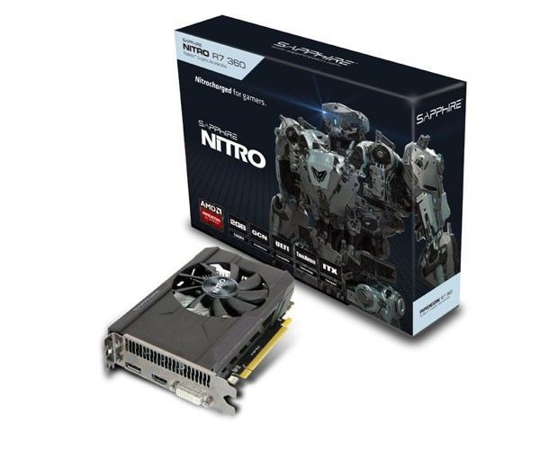 Placa de Video Sapphire Radeon R7 360 2GB GDDR5 Nitro 128-bit, 11243-02-20G