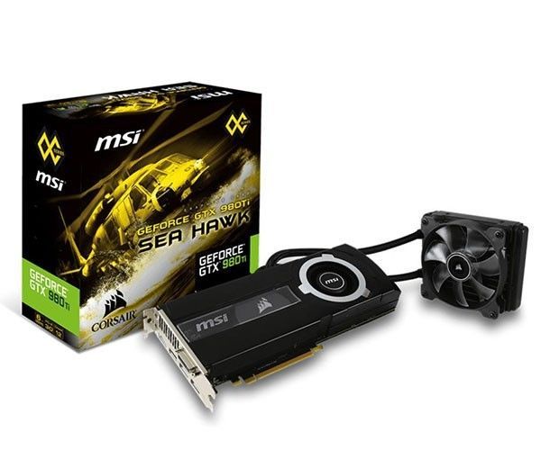 Placa de Vídeo MSI Geforce GTX 980 Ti SEA HAWK 6GB GDDR5 384Bit