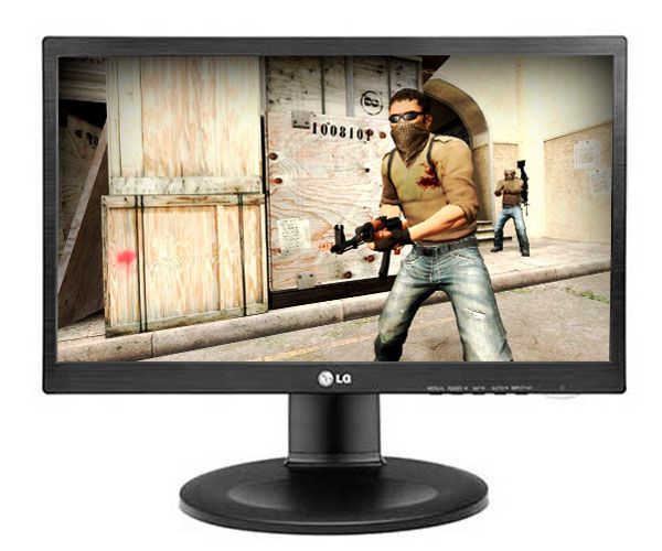 Monitor LG 19.5 Pol. LED Preto, 20M35PD-M