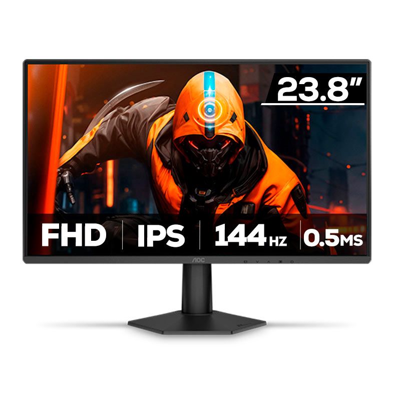 OPENBOX - Monitor Gamer AOC Agon G50, 24 Pol, IPS, FHD, 0.5ms, 144Hz, G-Sync, HDMI/DP, 24G50F