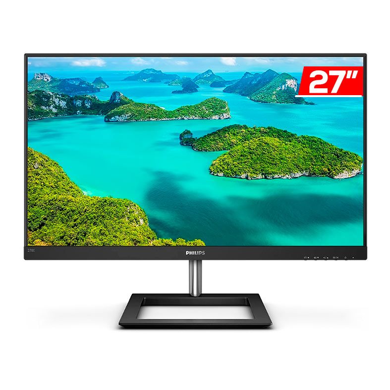 Monitor Philips E Line, 27 Pol, IPS, 4K, UHD, 4ms, 60Hz, HDMI/DP, 278E1A