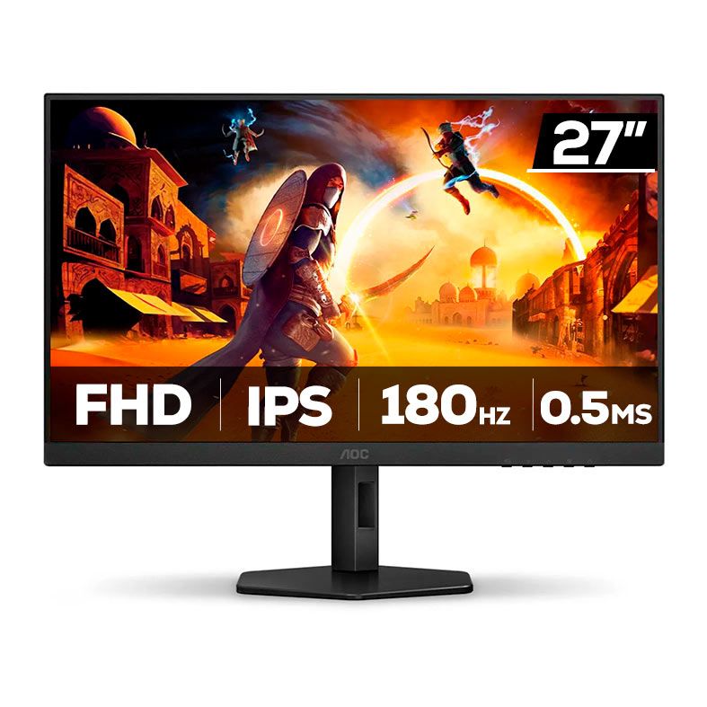 Monitor Gamer AOC 27G4/P, 27 Pol, IPS, FHD, 0.5ms, 180Hz, G-Sync