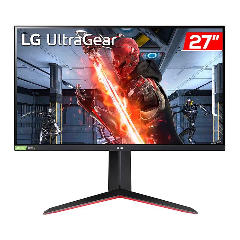 Monitor Gamer LG UltraGear, 27 Pol IPS, FHD, 1ms, 144Hz, Freesync, G-Sync, HDMI/DP, 27GN65R-B