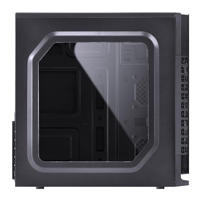 Gabinete Vinik VX Gaming Crater Lateral Acrilico Preto LED Vermelho, 29834