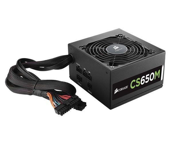 Fonte Corsair 650W CS650M Modular, Certificado 80 Plus Gold, PFC Ativo, CP-9020077-WW - BOX