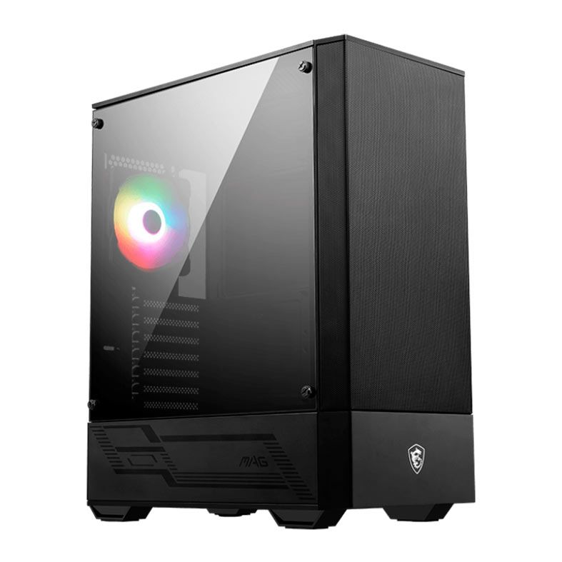 Gabinete Gamer MSI MPG Forge 111R, ARGB, Mid-Tower, Lateral de Vidro, Com 1 Fan, Preto, 306-7G16X21-809