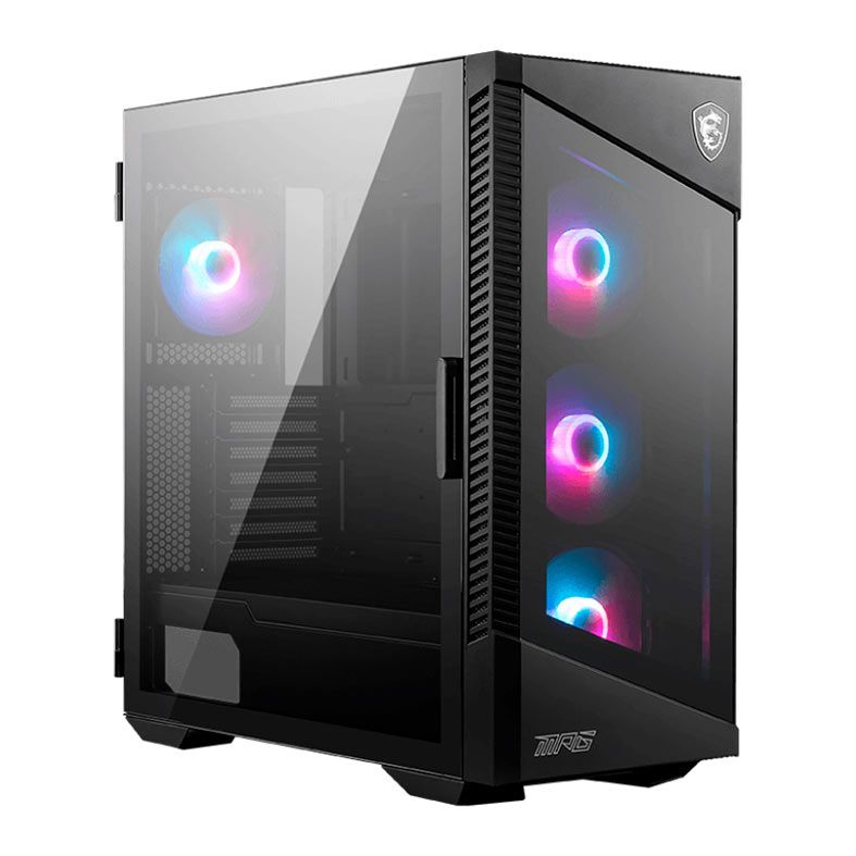 Gabinete Gamer MSI MPG Velox 100R, ARGB, Full-Tower, Lateral de Vidro, Com 4 Fans, Preto, 306-7G18R14-809