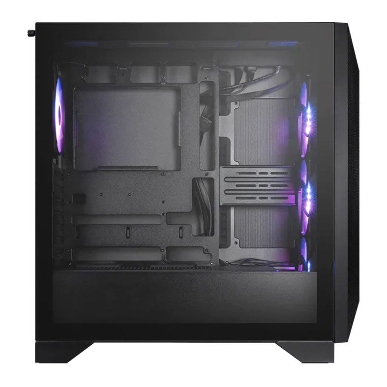 Gabinete Gamer MSI Gungnir 211R Airflow PZ, ARGB, Mid-Tower, Lateral de Vidro, Com 4 Fans, Preto, 306-7G22R12-W57