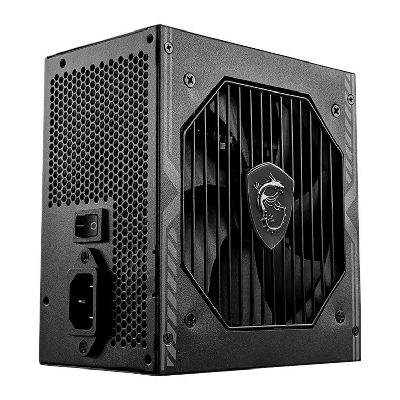 Fonte MSI Mag A750BN, 750W, ATX 3.1, PCIe 5.1, 80 Plus Bronze, Preto, 306-7ZPTX19-HD8