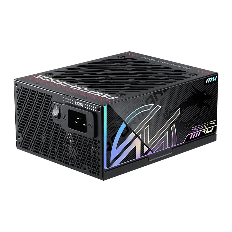 Fonte MSI MPG AI1300TS, 1300W, Full Modular, ATX 3.1, PCIe 5.1, 80 Plus Titanium, Preto, 306-7ZPUB19-CE0