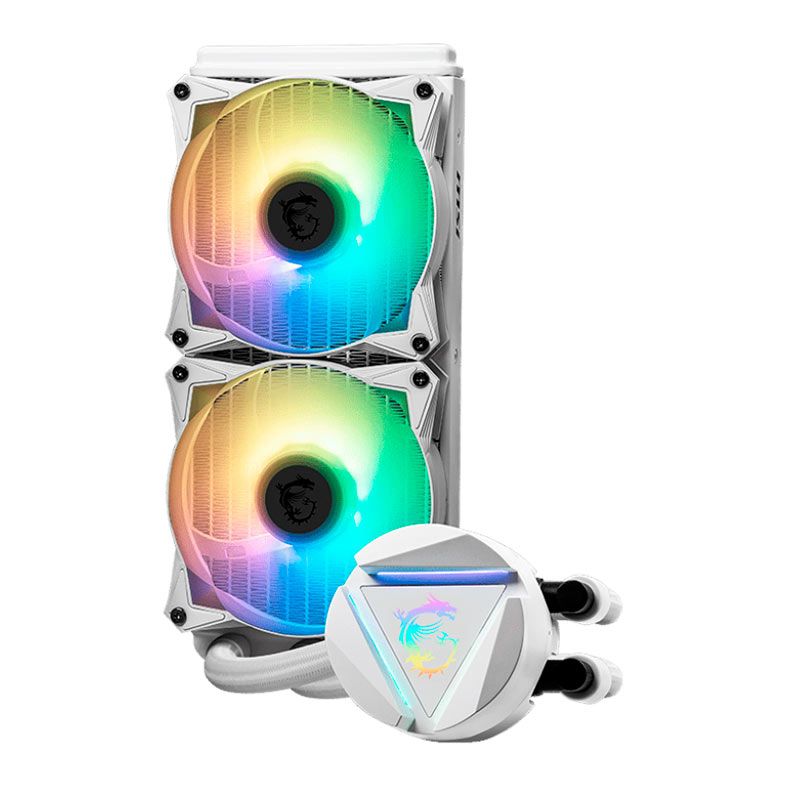 Water Cooler MSI MAG Coreliquid 240R V2 White, RGB, 240mm, 306-7ZW1B50-813