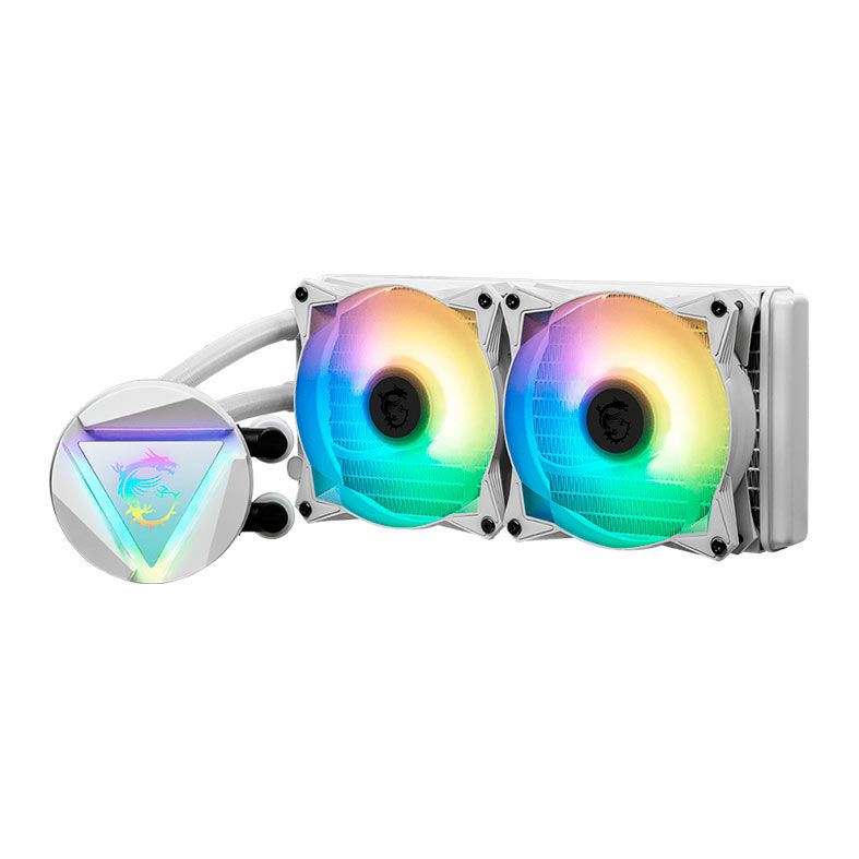 Water Cooler MSI MAG Coreliquid 240R V2 White, RGB, 240mm, 306-7ZW1B50-813