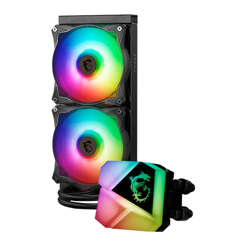 Water Cooler MSI MAG Coreliquid C240, RGB, 240mm, Preto, 306-7ZW2R11-813